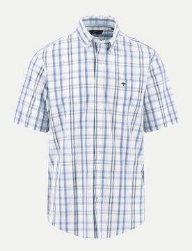 Summer Poplin Check, B.D., 1/2 Blau L