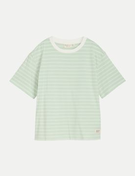 Boxy-Fit T-Shirt Grün L