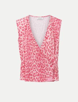 OH APRIL Solin Plissee Top Rosa L