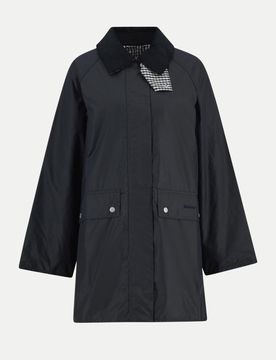 Barbour Wachsjacke Wren Schwarz 38