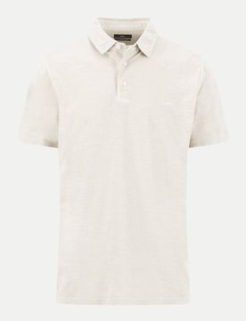 Polo, garment dyed Beige L