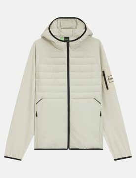 Green Jacke mit Reißverschlusstasche Weiß XL