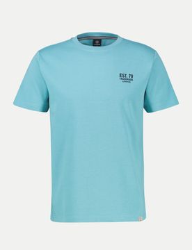 T-Shirt mit Schriftzug Blau L