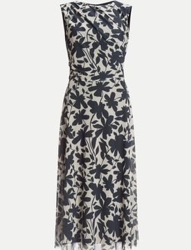 Kleid aus weichem Mesh Schwarz 40