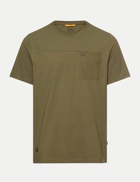 Regular-Fit T-Shirt mit Brusttasche Grün XXL