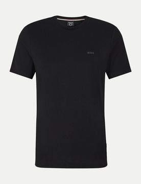 Black T-Shirt mit Logo Schwarz L
