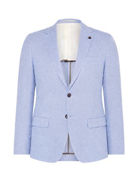 Slim-Fit Baukasten Sakko Blau 102