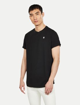 T-Shirt Lash M Rundhals,Schwarz,Casual,Unifarben,Herren,Kurz,Gerade,Bio-Baumwolle