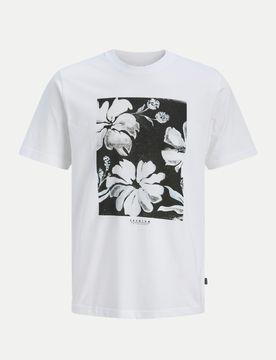 T-Shirt mit Fotoprint Weiß S