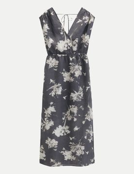 Marc O' Polo Kleid mit V-Ausschnitt Grau 42