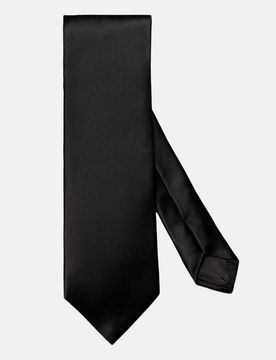 Eton Seidenkrawatte Schwarz