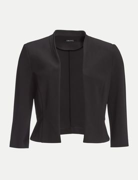 Taillierte Jacke aus Jersey Crêpe Schwarz 48