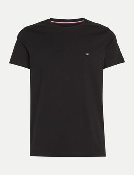Rundhals T-Shirt Schwarz XL