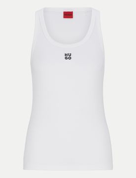 HUGO Tanktop mit Logoprint Weiß XXL