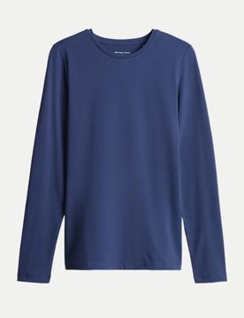 Opus Langarmshirt Smilla Blau 38