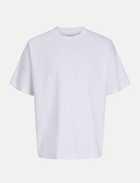 T-Shirt JJEBARRON Weiß M