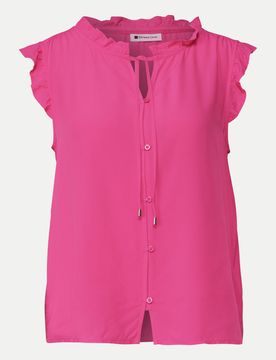 Blusentop mit Rüschen Pink 44
