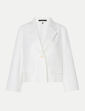 Blazer aus Leinen-Mix Weiß 42