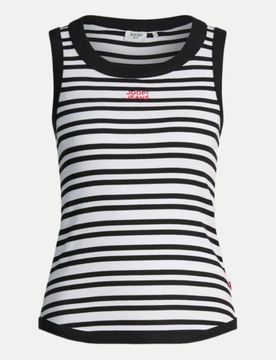 JEANS Gestreiftes Top Schwarz M