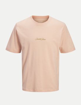 T-Shirt mit Logoprint Rosa L