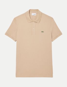 Poloshirt aus Petit Piqué Beige S