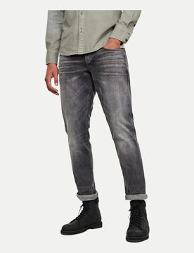 Regular Tapered Jeans Grau 34/30