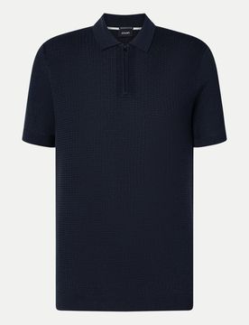Strick-Poloshirt Vascor Blau S