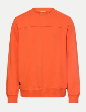 Regular-Fit Sweatshirt Xl Regular Fit,Unifarben,Baumwolle,Casual,Herren,Rundhals,Lang,Orange