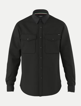 Jeanshemd mit Brusttaschen Schwarz XL