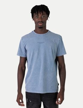 T-Shirt Shört Pfui Dyebel Blau M
