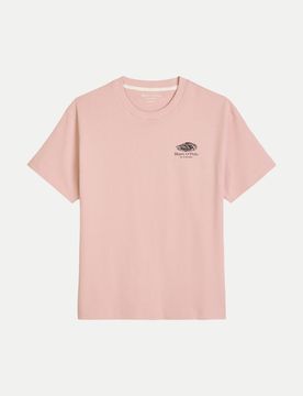 Marc O' Polo Shirt mit maritinem Rückenprint Rosa M
