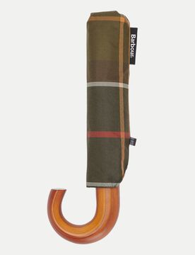 Barbour Regenschirm Tartan Grün
