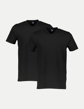 Lerros Doppelpack T-Shirt Schwarz L