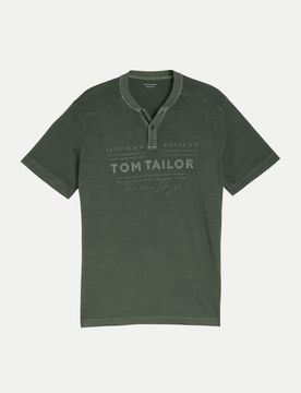 T-Shirt mit Logo-Print Grün XXL