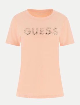 Guess T-Shirt mit Logo Rosa S