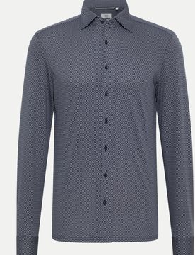 Hemd Japanese Knitted Blau 39