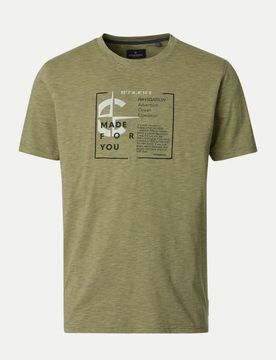 Casamoda T-Shirt mit Print Grün M