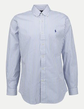 Polo Freizeithemd mit Streifenmuster Blau S