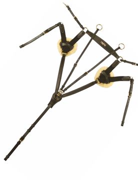 Ledervorderzeug PALERMO black Cob