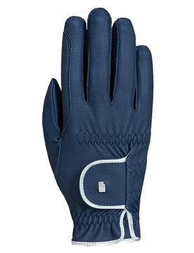 Reithandschuhe LONA RoeckGrip - marine/silber 6,5