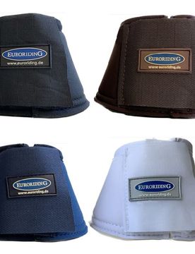 Hufglocken Neopren, Klett, schwarz, xl