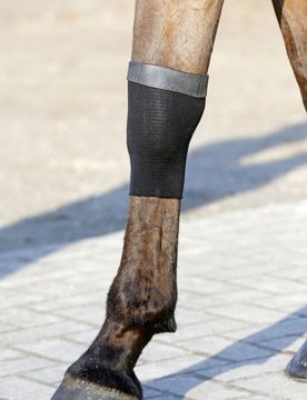 Sehnenstrümpfe mit Gel schwarz