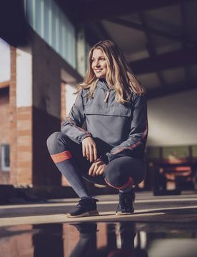 Damen Schlupfjacke TIA, grau S