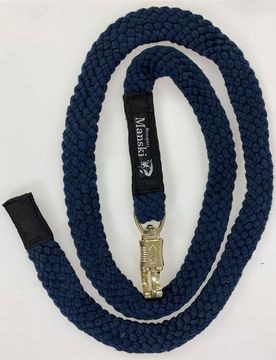 Manski Führstrick mit Panikhaken vermessingt marine