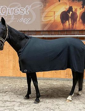 Manski Abschwitzdecke Fleece Baltic schwarz 85cm
