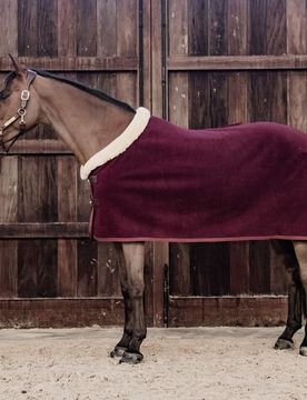 Abschwitzdecke SHOW HEAVY bordeaux 155 cm
