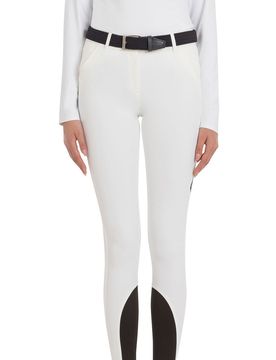 Damen Reithose CHELLEC Kniegrip - white 36