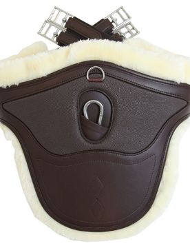Lammfell-Stollengurt SPEZIAL braun 115 cm