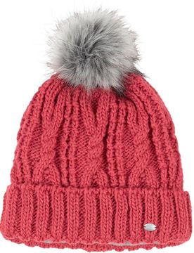 Damen Mütze Fellbommel, scarlet 55/57