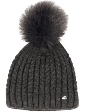 Damen Mütze Fellbommel, asphalt 55/57
